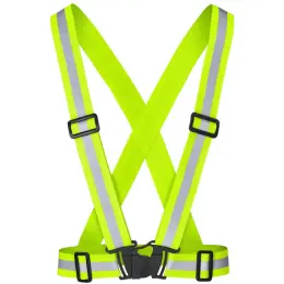 Hi-Viz Reflective Safety Belt Yellow Front